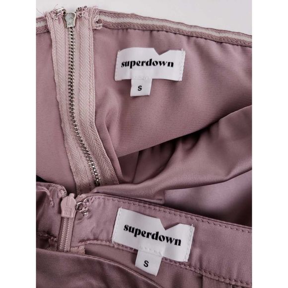 superdown Evelina Satin Two Piece Bandeau Pant Set - Picture 7 of 8